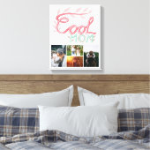 母クール手レタリング母の日4写真 キャンバスプリント (インサイチュ (寝室))