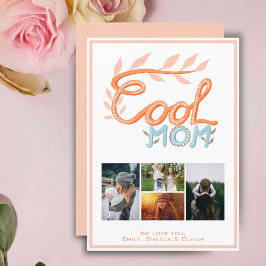 母クール手レタリング母の日4写真 シーズンカード