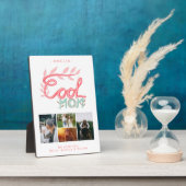 母クール手レタリング母の日4写真 フォトプラーク (側面)