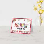 母グリーティングカード カード (黄色い花)