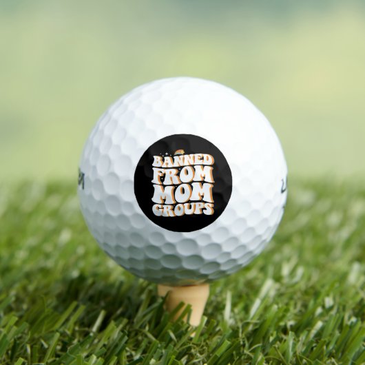 母グループから禁止おもしろい母の日Groovy ゴルフボール (インサイチュ 木)