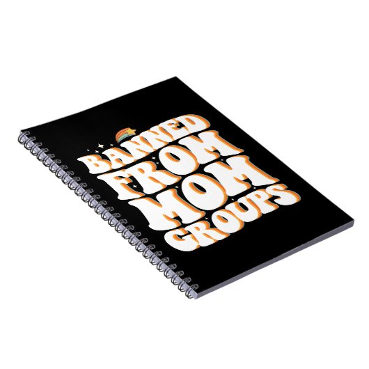 母グループから禁止おもしろい母の日Groovy ノートブック (右側)