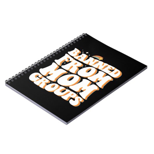 母グループから禁止おもしろい母の日Groovy ノートブック (左側)