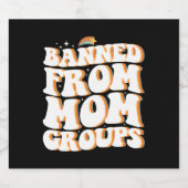 母グループから禁止おもしろい母の日Groovy ビールラベル (シングルラベル)