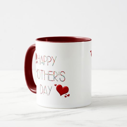母コーヒーのための幸せな母の日のギフトアイディア マグカップ (正面左)