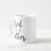 母コーヒー・マグとして疲れた コーヒーマグカップ (正面左)