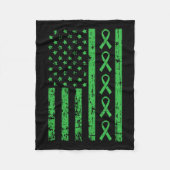 母サバイバー腎臓病認識度 フリースブランケット (正面)