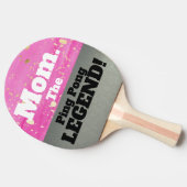 母ザレジェンドスマおもしろいックトークピンクシルバーゲーム 卓球ラケット (横)