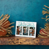 母シンプルシックなママ私たちは愛3写真のママ贈り物 フォトプラーク (側面)