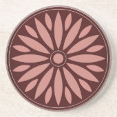 母シンプルパパソンボス用の色花ギフト コースター (正面)