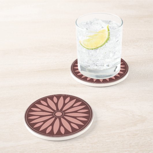 母シンプルパパソンボス用の色花ギフト コースター (側面)