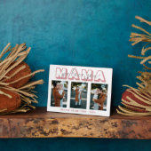 母シンプルママ愛する3写真のギフトプラーク フォトプラーク (側面)