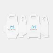 母シンプルミニマル日ブルー・モノグラム・ピンク・ナム フェイバーボックス (折り畳みなし)