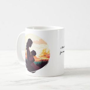 母シンプル愛の詩 コーヒーマグカップ