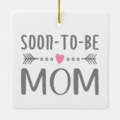 母シンプル母の日が近い |オーナメント セラミックオーナメント (裏面)