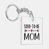 母シンプル母の日が近い |キーチェーン キーホルダー (正面左)