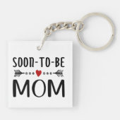 母シンプル母の日が近い |キーチェーン キーホルダー (裏面)