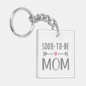 母シンプル母の日が近い |キーチェーン キーホルダー (正面左)