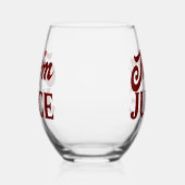 母ジュースワインステムレスガラス ステムなしワイングラス (左)