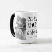 母スタイリッシュはGlam-maフォトコラージュに昇進 モーフィングマグカップ (正面左)