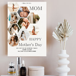 母スタイリッシュ写真コラージュエレガント シーズンカード