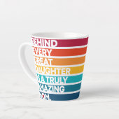 母スタイリッシュ母の日のデザイン表現文字 カフェラテマグ (左アングル)