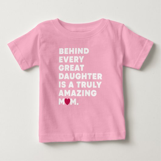 母スタイリッシュ母の日のデザイン表現文字 ベビーTシャツ (正面)