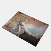 母スタイリング娘の髪(Berthe Morisot) ドアマット (アングル)