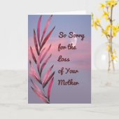 母トワイライトスカイの紛失に関するお見舞いカード カード (黄色い花)