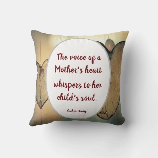 母ハートの声 クッション (裏面)