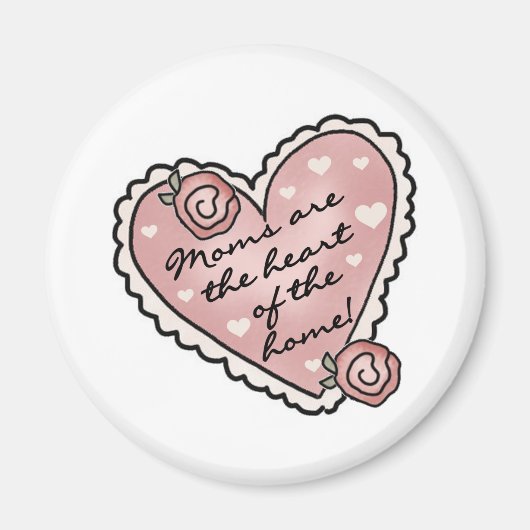 母ハートの家 マグネット (正面)