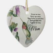 母ハートメモリアル絶対に行遠くにかない セラミックオーナメント (右)