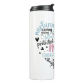 母ハート愛気にする甘い優しい タンブラー (回転左)