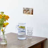 母ハート書道3写真白 箔ポスター (レイダウン (キッチン))