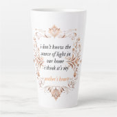 母ハート照明 カフェラテマグ (正面)