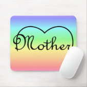 母ハート虹 マウスパッド (マウス)