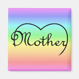 母ハート虹 マグネット