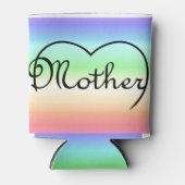 母ハート虹 缶クーラー (正面)