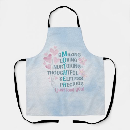 母ハート エプロン (正面)
