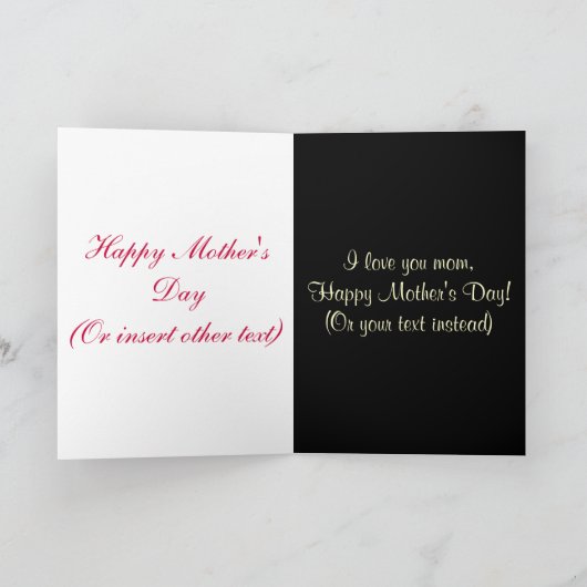 母ハート カード (内部)