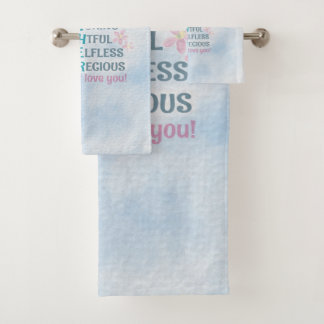 母ハート バスタオルセット