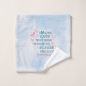 母ハート バスタオルセット (ウォッシュタオル)