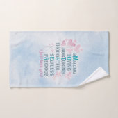 母ハート バスタオルセット (ハンドタオル)