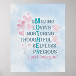 母ハート ポスター