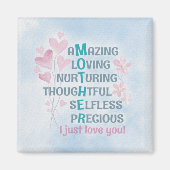 母ハート マグネット (正面)