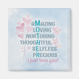 母ハート マグネット