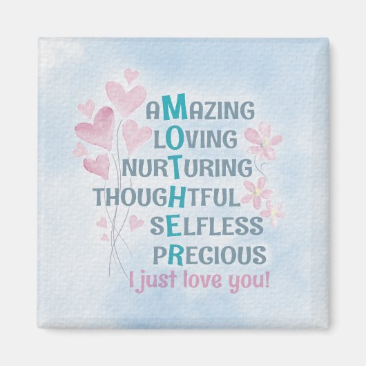 母ハート マグネット (正面)