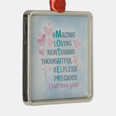 母ハート メタルオーナメント (右)