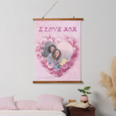 母バレンタインつる写真のタペストリー 吊り下げ型タペストリー (寝室)