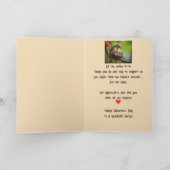 母バレンタイン愛ロベバードの鳥の芸術 シーズンカード (内部)